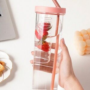 Infuse Water Bottle, available in pink, gray and green. New in a box